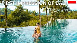 First Impression of Bali  3000 Rs Vs 30000 Rs per Night Villa [upl. by Aynotahs]