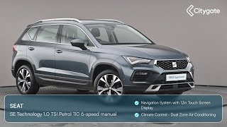 SEAT Ateca  SE Technology 10 TSI Petrol 110 6speed manual  Citygate SEAT Slough [upl. by Andie]