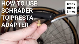 How To Use PRESTA to SCHRADER Valve Adapter  4K [upl. by Dowell155]