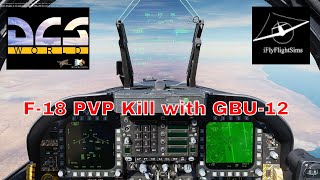 F18 Drops GBU12 on Su27J11 on Contention Server 1440p 60fps dlss3 dcsworld f18hornet [upl. by Submuloc]