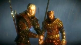 Geralt and King Foltest Fight Together Aryan La Valette Surrenders Witcher 2  Castle [upl. by Leahcym]