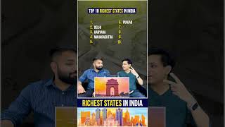 Top 10 Richest States in India  Richest and Poorest States in India  biggboss salmankhan mumbai [upl. by Xonnel]