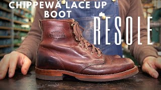 Chippewa Lace Up Boot Resole 40 [upl. by Etteval]