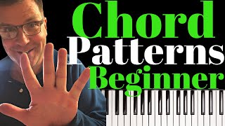 5 Easy chord patterns for PIANO Beginner [upl. by Ylsew]