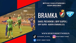 GOL I Daniela Piechowskiego Gryf Słupsk w meczu z Błękitnymi Stargard 23  3liga sezon 202425 [upl. by Hayikaz]