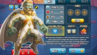 Monster Legends  JESTINE JUSTICE Level 100 AMAZING NEW ANCESTOR MONSTER [upl. by Nnylimaj]