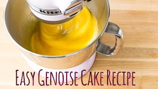 Easy Genoise Recipe Vanille Wunderrezept by Minh cakes [upl. by Dine152]