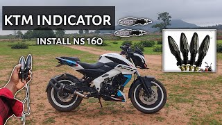 ns 160 ktm indicator type  esay to install  ns 125  ns 160  ns 200  ktm indicator Video [upl. by Lerret474]