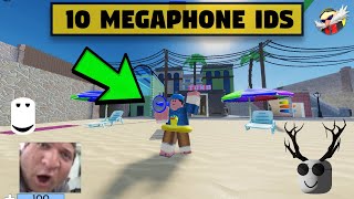 10 ROBLOX Arsenal Megaphone IDsCodes 2021 [upl. by Einnel]