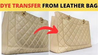 How to Remove Dye Color Transfer From Leather Bag [upl. by Bent]