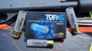 Total Fail Brenneke TOPAS 12ga 234quot 23oz Sabot Slug Test W Remington 870 amp 185quot Rifled Barrel [upl. by Prouty]