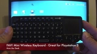 FAVI Mini Wireless keyboard Great for Playstation 3 [upl. by Lally913]