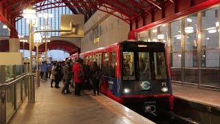 Docklands Light Railway at Canary Wharf [upl. by Anzovin]