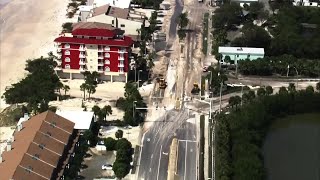 Chopper 2 shows Hurricane Helene damage in Treasure Island [upl. by Nyrroc301]