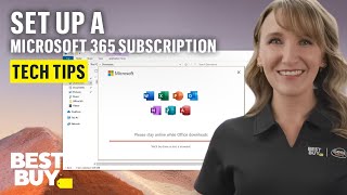 Setting Up a Microsoft 365 Subscription  Tech Tips from Best Buy [upl. by Deloris]