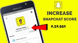 How To Increase Snapchat Score In Hindi [upl. by Riek]