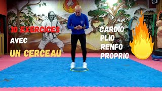 10 EXERCICES AVEC UN CERCEAU PLIO CARDIO PROPRIO RENFO🔥🔥🔥 [upl. by Straub]