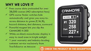 CANMORE H300 Handheld Golf GPS Review  Best Golf GPS Devices [upl. by Vary]