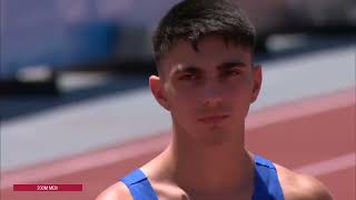 European Athletics U18 Championships 2022  Kyriakidis Vasilis 200m Round1 Heat4 [upl. by Assyral961]