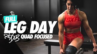 FULL LEG DAY QUADS FOCUS w DLB [upl. by Towne198]