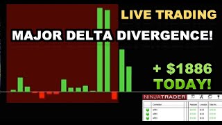 MAJOR DELTA DIVERGENCE in the first 5 minutes of trading NQ this morning 1800 today [upl. by Adey571]