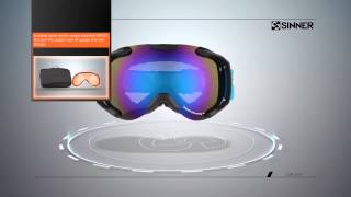 SINNER GALAXY GOGGLE  product review [upl. by Enirual881]