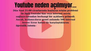 Youtube Neden açılmıyor youtube 24102024 açılmıyor neden açılmadı açılmicak açsana alsana [upl. by Junna]