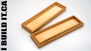 How To Make A Box With Interlocking Lid [upl. by Tremaine]