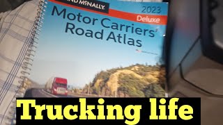 How to use a Truckers road atlas NEW TRUCK DRIVERS 🚚 OTR trucking life [upl. by Nomolos]