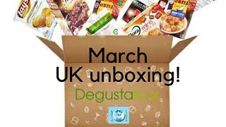 Degustabox UK unboxing  March 2019 [upl. by Best]