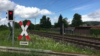 Bahnübergang GrötzingenKarlsruhe [upl. by Berstine]