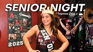 SENIOR NIGHT Vlogmas Day 3  Productive high school day in my life [upl. by Anotyad]