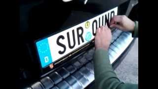 Install Your Car Number Plate Surround [upl. by Chinua414]