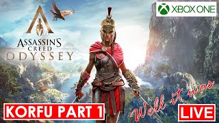 Assassins Creed Odyssey Live Stream  Korfu Questing Part 1 [upl. by Danny]