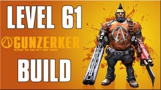 Borderlands 2 Level 61 Ultimate Gunzerker Build Raid Boss Build [upl. by Boru]