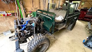 Land Rover Defender GALVANISED Bulkhead Replacement  Timelapse [upl. by Anauqed410]