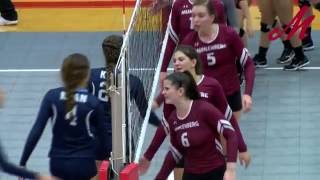 Muhlenberg College volleyball sweeps McDaniel and Kean [upl. by Oisinoid810]