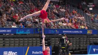 THE WORLD GAMES 2022  Acrobatic Mixed Pair Champions [upl. by Ahsito10]