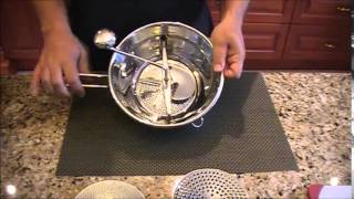 How To Use The Cuisinox Food Mill [upl. by Tati]