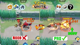 Talonflame Correct Build After New Buff  Pro guide  Talonflame Pokemon unite build [upl. by Till]