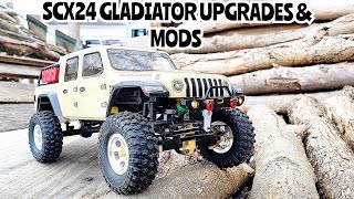 Scx24 Gladiator Upgrades Mods Tips And Test [upl. by Arreik]