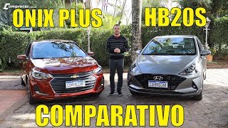 Comparativo Hyundai HB20S x Chevrolet Onix Plus  Qual sedan compacto é melhor [upl. by Knoll934]