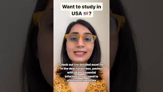 How to apply to the USA universities  Study in USA  First step  Shortlisting Universities  USA [upl. by Amian]