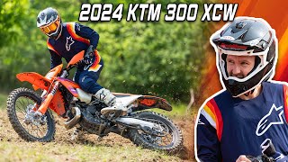 2024 KTM 300 XCW  FIRST RIDE😮‍💨 [upl. by Crean342]