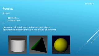 Tutorial 2 VRML  Curso sobre VRML formas shape y grupos [upl. by Leirbag985]