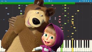 IMPOSSIBLE REMIX  Masha And The Bear Theme  Маша и Медведь  Piano Cover [upl. by Erdnassac]