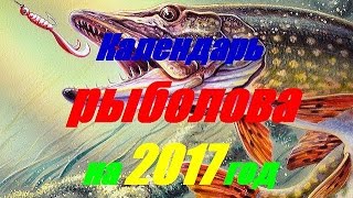 Календарь рыболова на 2017 год [upl. by Yenaiv]