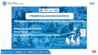 Pembekalan Mahasiswa Kampus Mengajar Angkatan 7 Tahun 2024 [upl. by Nuncia29]