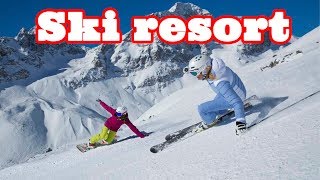 Швейцария Горнолыжный курорт Switzerland Ski resort [upl. by Aeki]