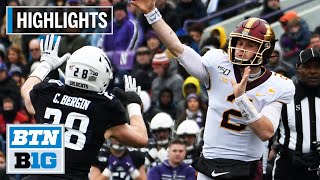 Highlights Morgan Tosses 4 TDs in Win  Minnesota at Northwestern  Nov 23 2019 [upl. by Ahsekim859]